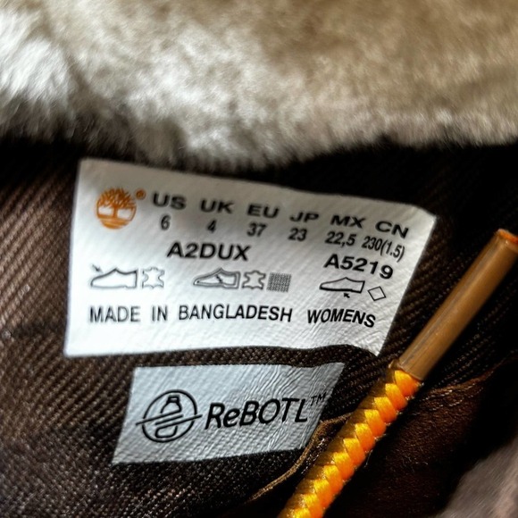 Timberland Boots Women 6 Brown Courmayeur Valley Shearling Waterproof Boot NEWOT - Picture 11 of 12